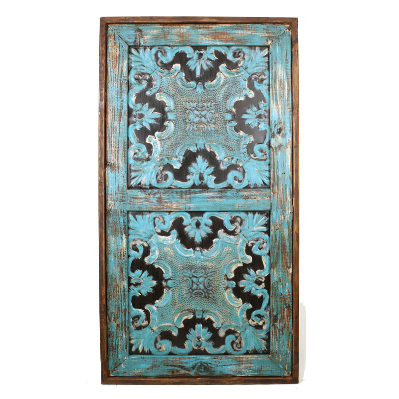 Décoration murale architecturale Elisabel, Turquoise