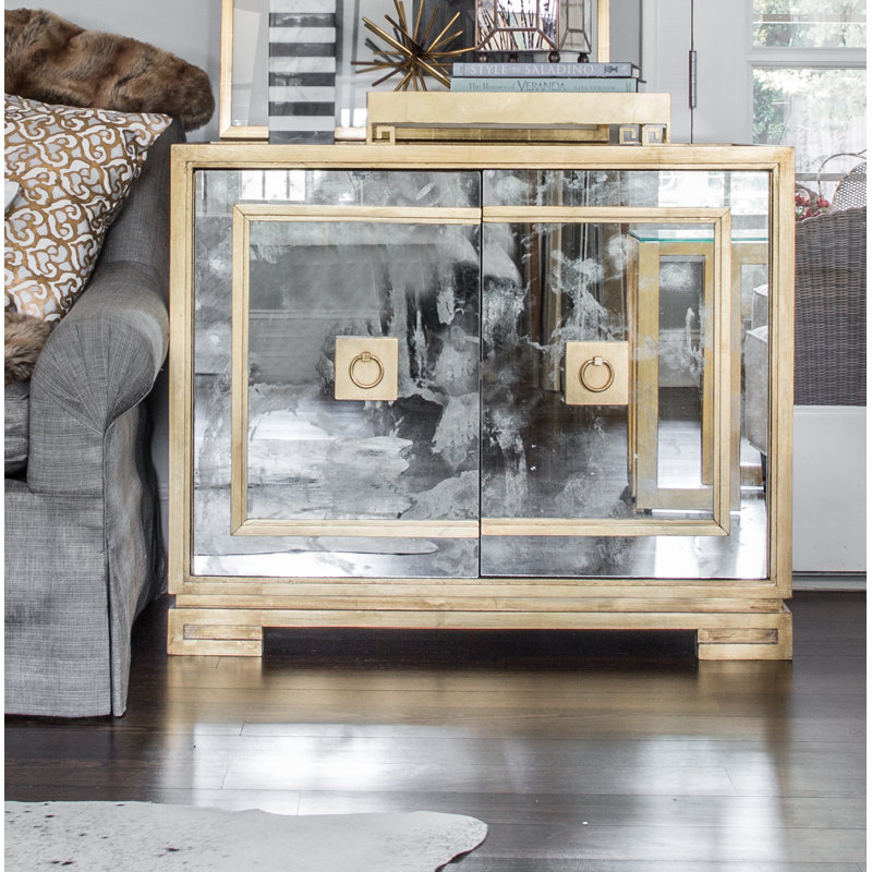 Ophelia Accent Cabinet, Gold