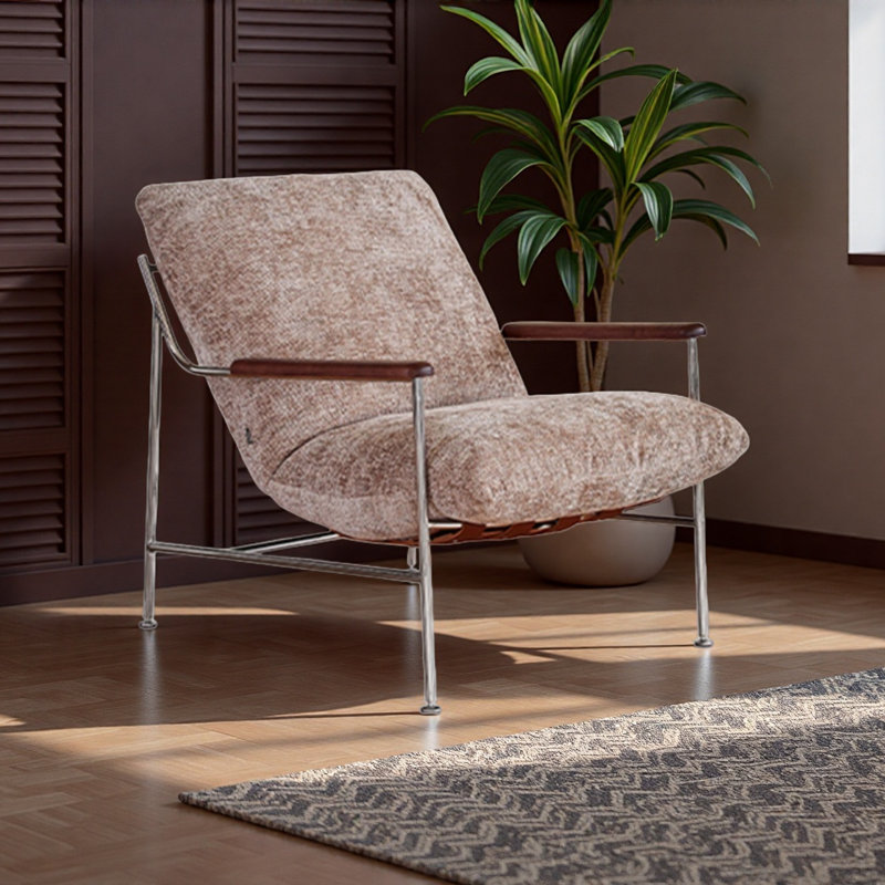 Fauteuil inclinable moderne et luxueux., Café clair
