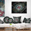 Coussin lombaire floral fractal