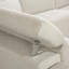 Canapé modulaire Ayna Power Motion, revêtement beige Boucle, console