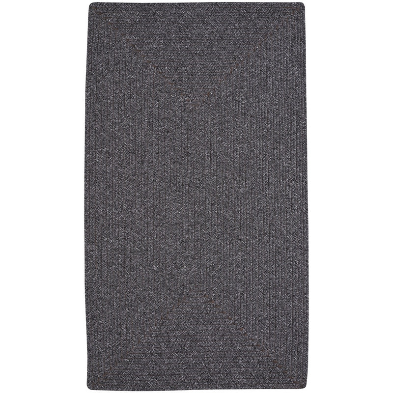 Jain Oriental Area Rug in Black, Rectangle 9' x 12'