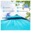 Parasol de patio rectangulaire 9 'x 11' avec mât central - abat-jour de jardin d'extérieur bleu lac avec protection UPF 50+ et rotation à 360 °-593408745