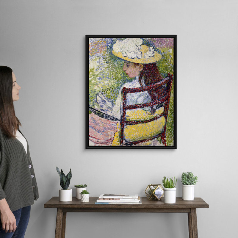 Reproduction d'art sur toile, Cadre flottant noir, H 32 po x l 26 po x P 1,75 po
