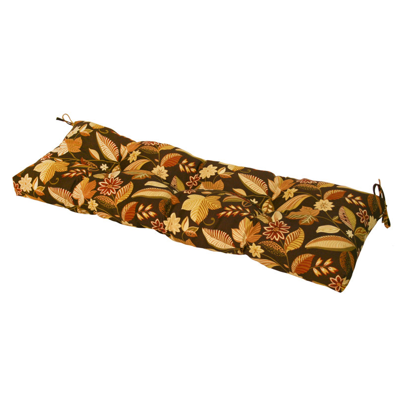 Shipton Outdoor Bench Seat Cushion, Timberland Floral, 5", 51" W x 18" D