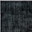 Tapis turc moderne usé de couleur noire 5,3 x 8,3 pi