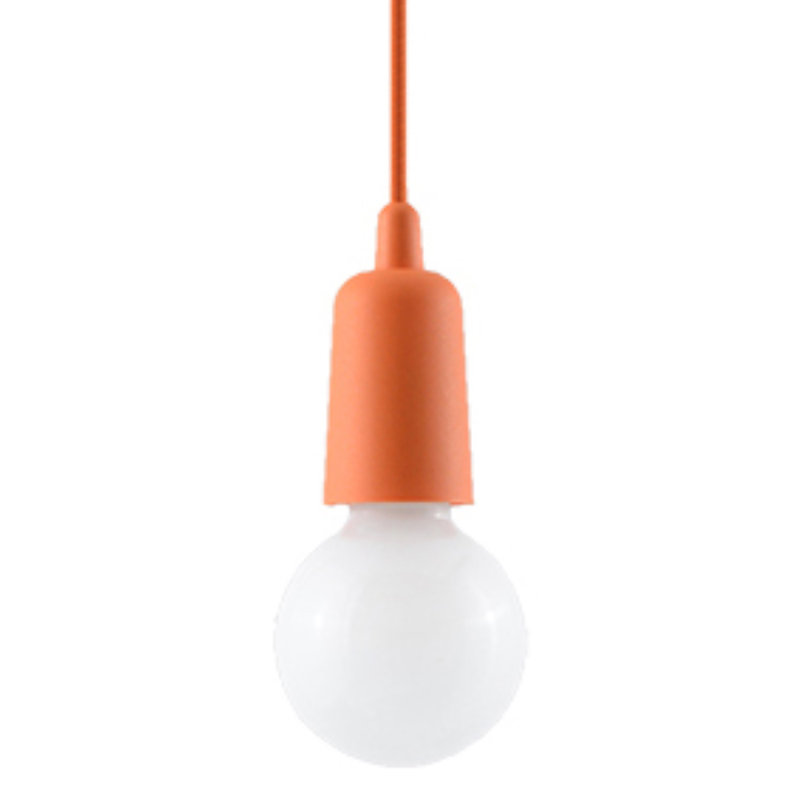 Borofsky 1 - Light White Pendant, Orange