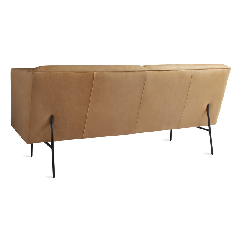 Dandy Sofa, Camel Genuine Leather, 32" H x 86" W x 37" D