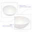 Lavabo de salle de bain vasque circulaire en céramique blanche 13 X 13 pouces