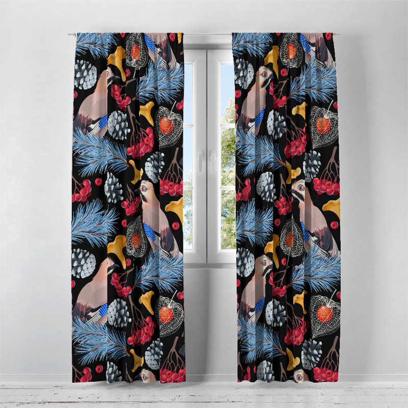 Semi Sheer Curtain Pair, 20" W x 52" L