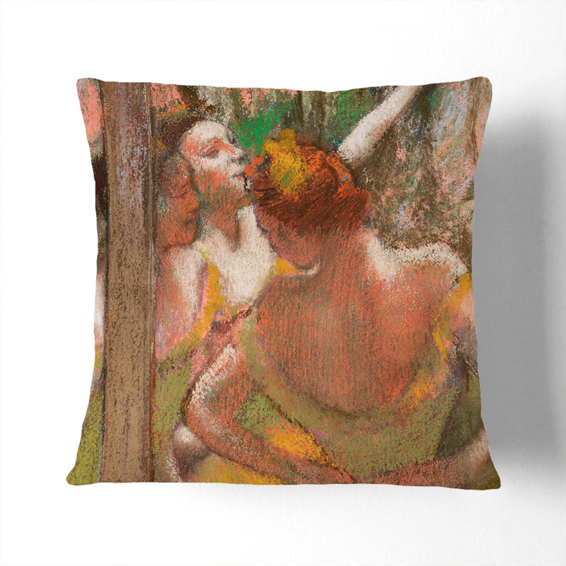 Ballet Ballerina Dancers Square Throw Cushion, 40cm H x 40cm W x 15cm D