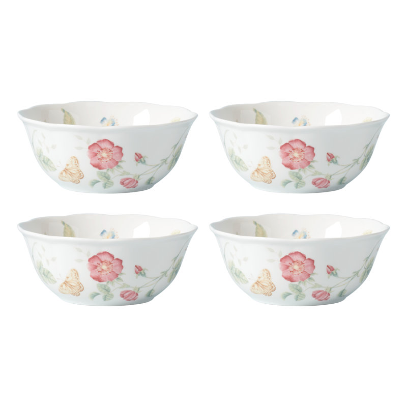 Butterfly Meadow 4-Piece Large All-Purpose Bowls