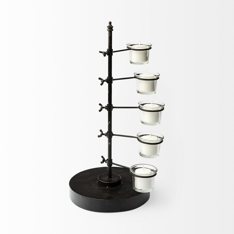 17'' H Metal Tabletop Tealight Holder