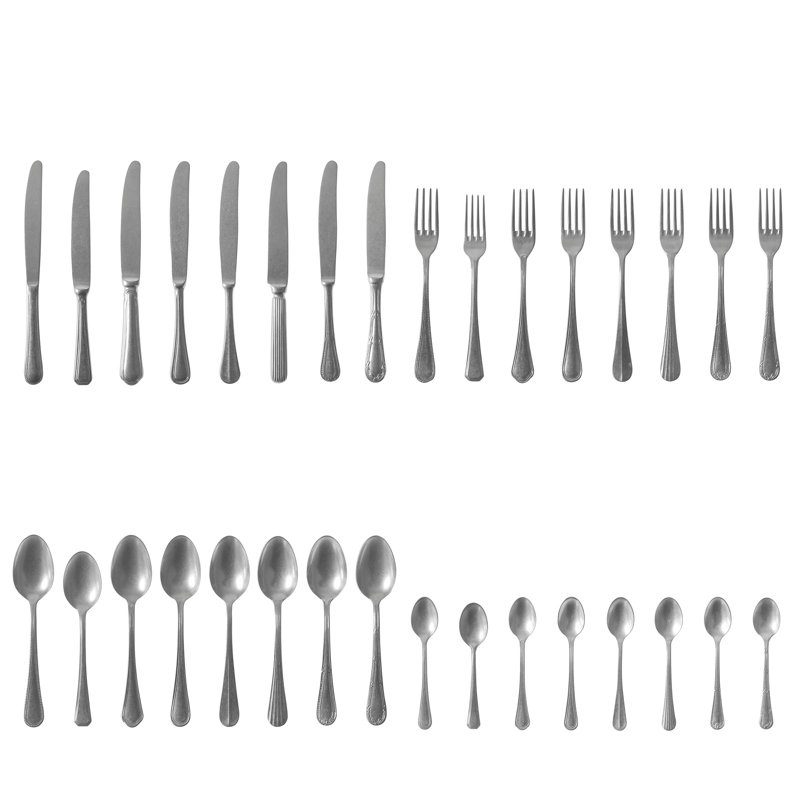 Aretha 24 Piece 18/10 Stainless Steel Cutlery Set, Service for 6