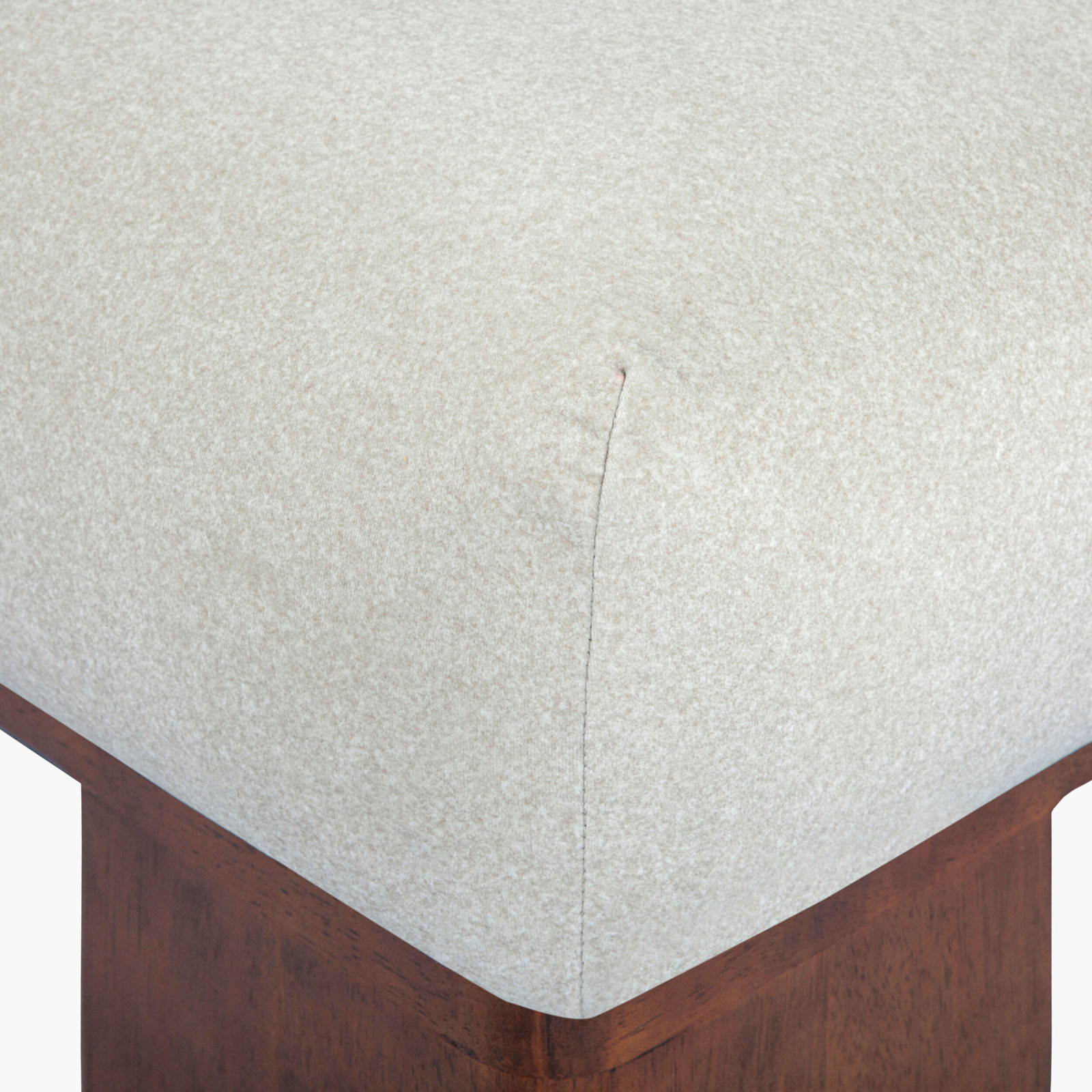 Vidor 36" Ottoman, Ivory Performance Weave
