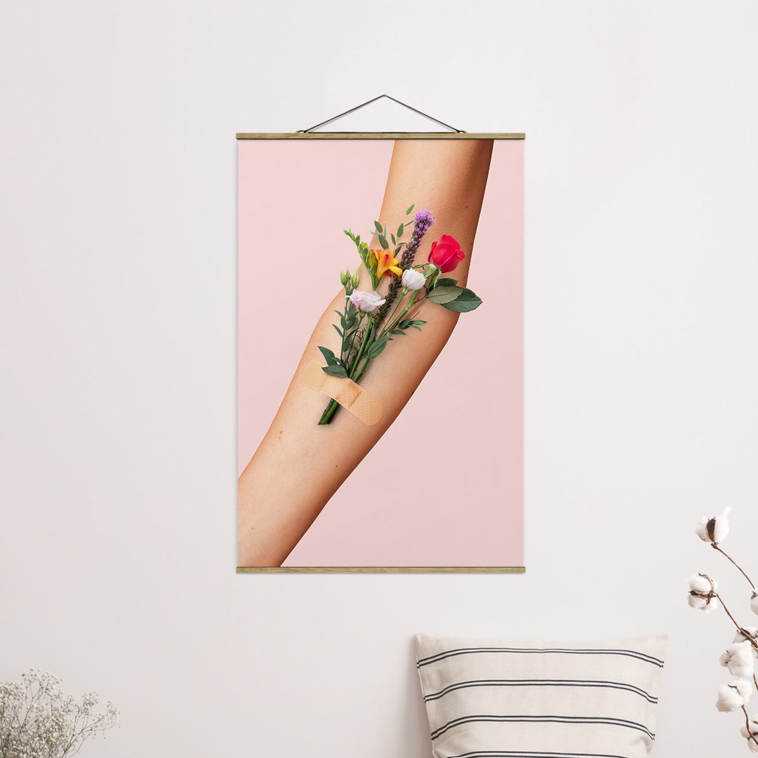 Fotodruck Arm with Flowers von Jonas Loose