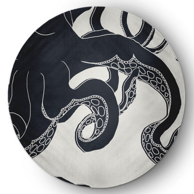 Tapis intérieur / extérieur tissé à plat bleu marine Maramec