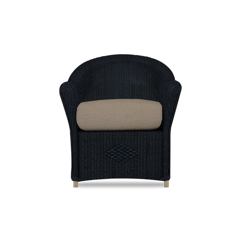 Reflections Outdoor Dining Armchair, Ebony, Remy Pebble