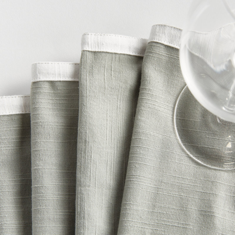 Meadowood Cotton Square Napkins, Sage Green