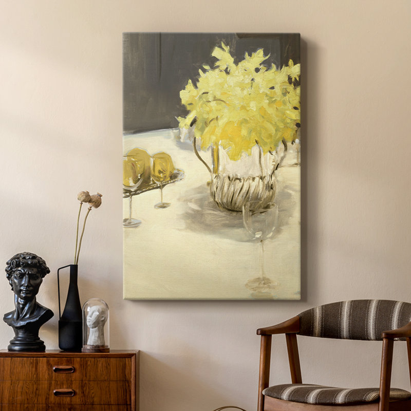 Imprimé floral rétro CCXLIX - galerie Cavas sur mesure, H 60 po x l 40 po