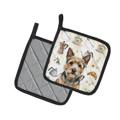 Paire de porte-casseroles Norwich Terrier