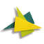 Triangular Composition Handmade Glass Wall Decor