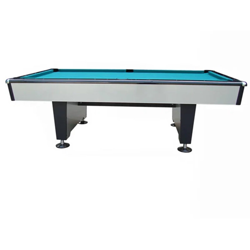 8.3' Ball Return Pool Table, argent