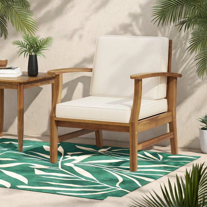 CHAISE CLUB, Crème, crème, Brun