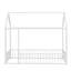 Structure de lit simple en métal avec clôture - pour enfants, adolescents-130055569