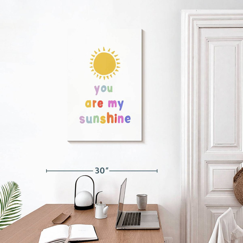 Ashelle Sunny You Are My Sunshine, H 30 po x l 20 po