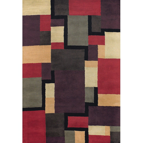 Clovie Wool Geometric Indoor Rug, Rectangle 2' x 3'