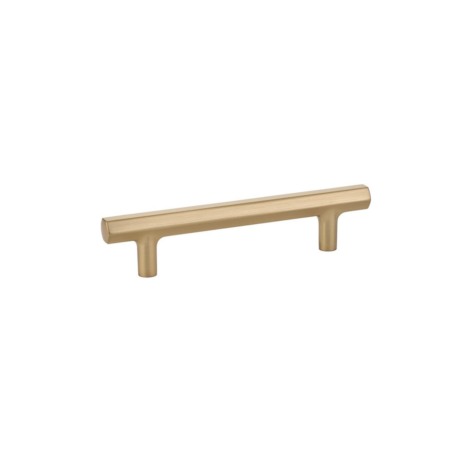 Emtek Mod Hex Cabinet Pull, Satin Brass, 4"