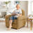 Eden 33.5"W Modern Performance Fabric Upholstered Accent Armchair With Storage-1412198794