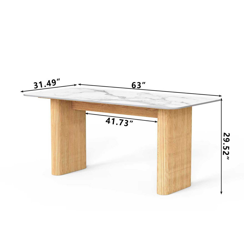 Houke Modern Rectangular Dining Table Conference Tables