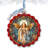 4'' Glass Hanging Figurine Ornament