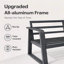 FR Un canapé trois places + quatre chaises pivotantes + une table basse + deux tables d'appoint