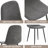 Six Pieces Comfortable Linen-Cotton Dining Chair Set-1161197748