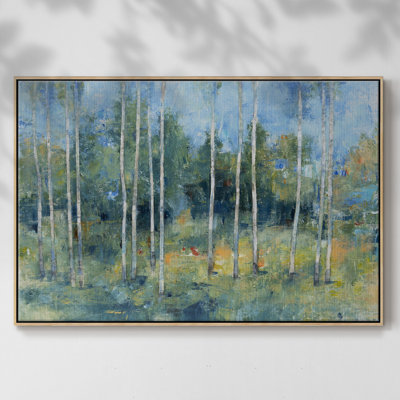 Woodland View I, toile tendue avec châssis de qualité supérieure - prête à être accrochée