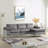 Velvet Sectional Sofa With Chaise-743073555