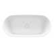 Ceric 65-1/4" x 31-5/16" Freestanding Bath With Center Toe-Tap Drain