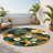 Earth Motif Matrix Indoor And Outdoor Area Rug-2046470510