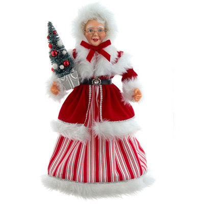 Kurt Adler Kringle Klaus Peppermint Mrs. Claus | Wayfair