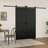 Double Modern Wave Design Sliding Barn Door with Installation Hardware Kit(Easy Assembly)-107231945-93492030
