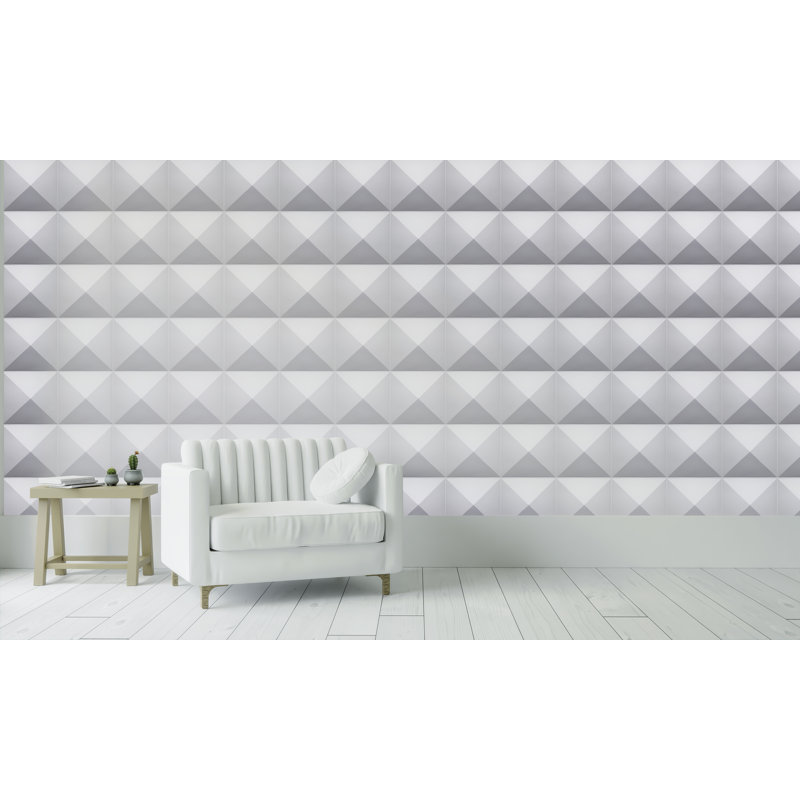 Panneau mural 3D blanc 19,7 po x 19,7 po Falkirk Ross (paquet de 10)