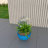 Trevonna Round Bowl-Shaped Fiberstone Planter Handmade MGO Clay Plant Pot with Drainage Holes for Indoor & Outdoor Use-2024267592-2024267595
