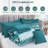 8-Piece Striped Comforter Set, All Season Boho Microfiber Bed in a Bag with Sheets-123554070-123554066