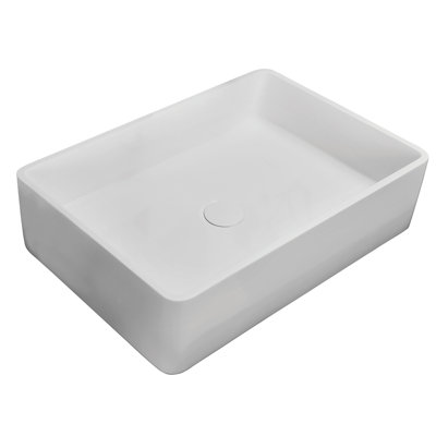 Barclay Leopold 15.75'' Resin Rectangular Bathroom Sink