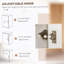 Armoire murale en bois massif gris foncé à 2 portes avec 2 tablettes pour un rangement polyvalent et prêt à assembler