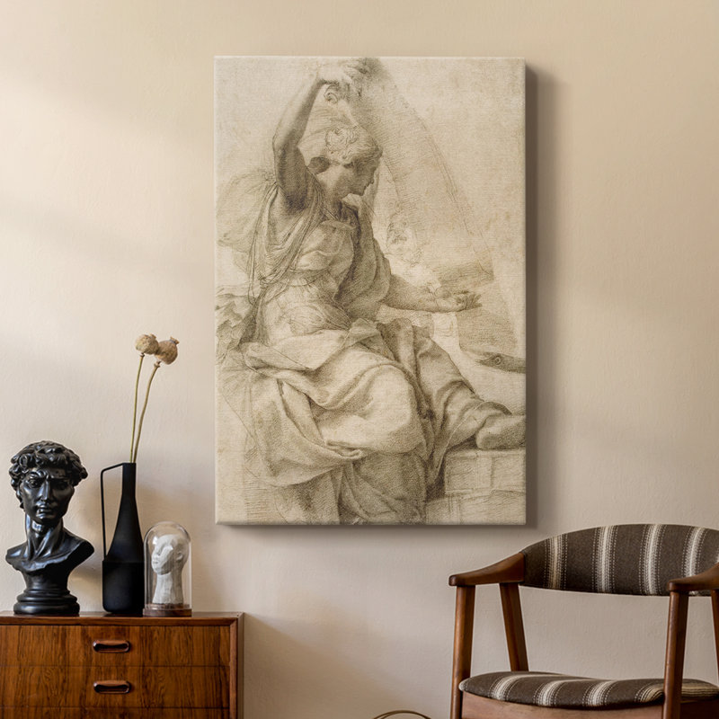 Croquis rétro CXII - galerie Cavas sur mesure, H 36 po x l 24 po