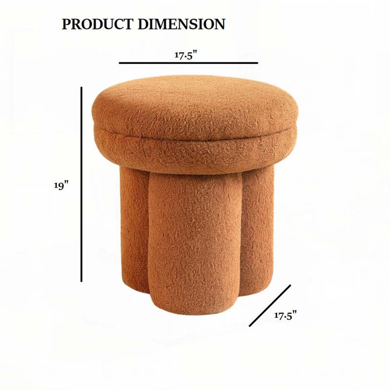 Tabouret de chaise d'appoint, Brun